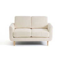 Диван Двухместный с обивкой из буклированной ткани Jimi 2 мест. бежевый LA REDOUTE INTERIEURS  фото, kupilegko.ru